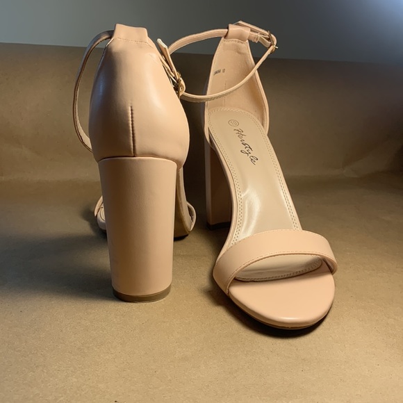 Herstyle Rosemmina Womens Open Toe Ankle Strap Chunky Block Heel Sandals 10M - Picture 3 of 7